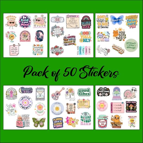 Image of Zesta Aesthetic Stickers for Laptop /Waterproof Anime Decal for Books /Vinyl Sticker for Fridge /Easy to Use Korean Car Sticker Kawaii Cute Stickers (Positivity)