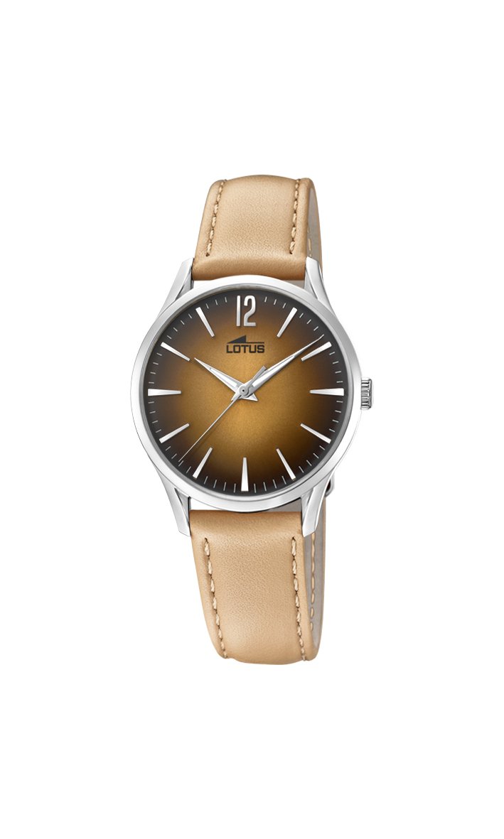 Lotus Ladies Light Brown Leather Strap Watch L18406/3