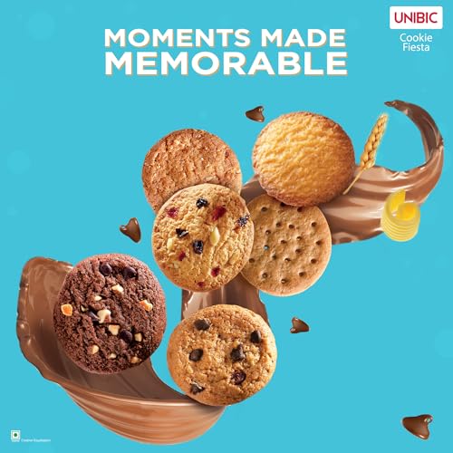 Image of Unibic Cookie Fiesta, Gift Hamper for Festivals, Sweet Gourmet Delicacies, Corporate Gifting for Employees, Friends and Family,Assorted,500 Gm