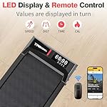 Portable Walking Treadmill for Home & Office,0.6-3.8MPH Speed, 2.5HP Under Desk Treadmill with Remote Control, Compact Design, LED Display, 300 lbs Max Weight Capacity - Image 2