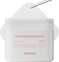 Mediheal Toner Pads Phyto Enzyme Exfoliating Exfoliating Exfoliating Pad with Lha & Papaya Enzymes Pore Refining & Sebum Regulating Vegan Micro-Embossed Non-Sensitive Pads (Pack of 90) White
