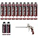 Produktbild Bauschaum Set 10 x 750ml Pistolenschaum inkl. 2 Pistolenreiniger 500ml + Schaumpistole PU Schaum Montageschaum