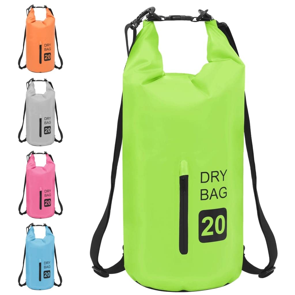 Mangloder Bolsa Seca Impermeable con Cremallera L de PVC para Deportes Acuáticos, Canoa, Kayak, Canoa, SUP, Vela, Buceo, Snorkel, Natación, Pesca con Correas de Hombro Ajustable