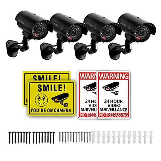 Realistic Fake Security Camera Set of 4