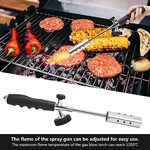Tragbare Kassettenbrenner, Gasbrenner Tragbare Hochtemperatur-Einstellbare Flammenpistole für Grill 1350℃ Handwerk… – Bild 8
