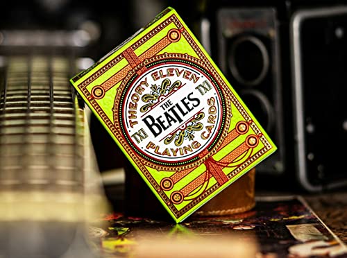 Shop4top 4 cartes à jouer The Beatles Deck Theory 11 tours Rose/orange/bleu/vert - Les Beatles, Paul McCartney, John Lennon, RIngo Starr, George Harrison Shop4top 4 cartes à jouer The Beatles Deck Theory 11 tours Rose/orange/bleu/vert – Image 6