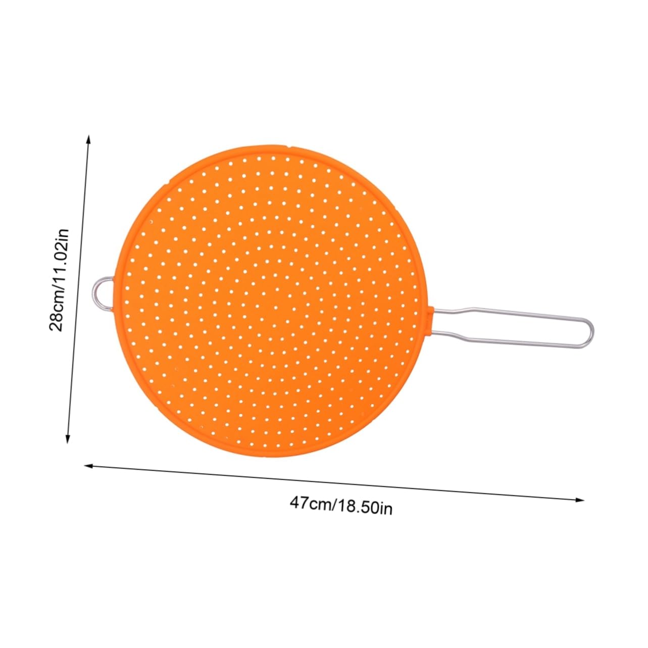 MUCKLILY Silicone Oil Splatter Guard Heat Resistant Splatter Screen for Cooking Pot Safeguard Cooling Mat for Kitchen Cafe Restaurant Use Random Color