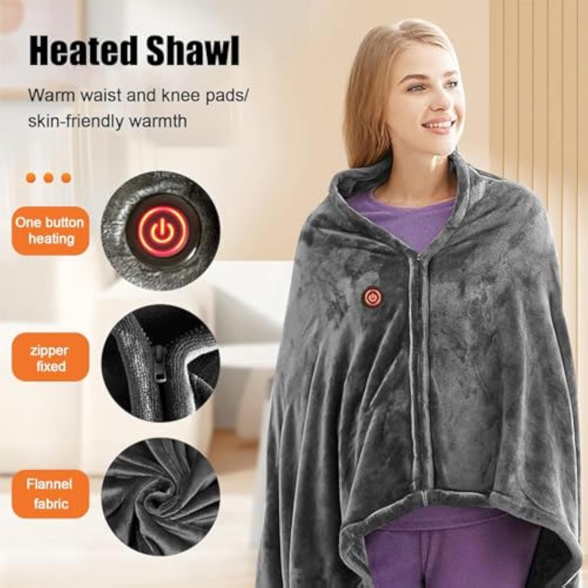 Electric Blankets USB Portable Heated Blanket Shawl