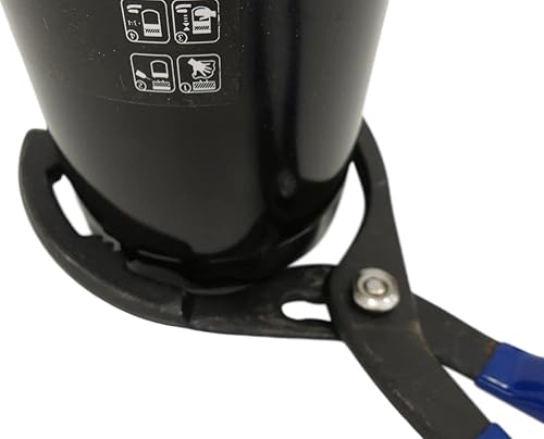 Miniatura 7 de Tech Team #00702 Alicates de filtro de aceite ajustables de 12 pulgadas, apertura máxima de 5 ½ pulgadas, llave forjada