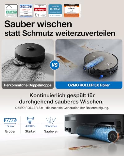 ECOVACS X12S OMNICYCLONE Care kit Saugroboter mit Wischfunktion, 53AW Blast – Ansicht 2