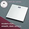 Moss & Stone Silver Digital Bathroom Scale for Body Weight, Smart Step-On Technology, Backlit LCD Display, High Accuracy Weight Scale 400lb/180kg, Glass Slim Design, Auto On/Off, Home Use #4