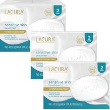 3 Pack - Sensitive Skin Beauty Bar Soap Hypoallergenic, Gentle & Fragrance-Free Cleansing Bars for Face & Body/Total of 6 Bars 4 oz Each