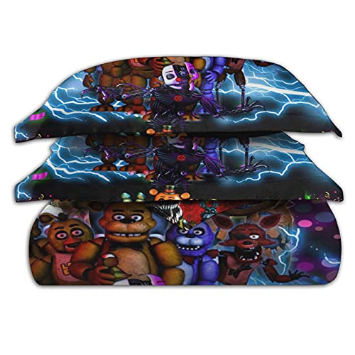 Cartoon 3D Bedding Set Duvet Cover Set Cartoon 3 Pieces Bed Set For Kids Boys Girls Quilt Comfoter Cover 86 X 70 In Bed Sheet Set #TOP3