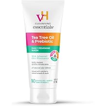 vH essentials, Ph Balanced Daily Feminine Wash, Tea Tree Oil &amp; Prebiotic, 6, Fl Oz, (Pack Of 1) 54306 Clear