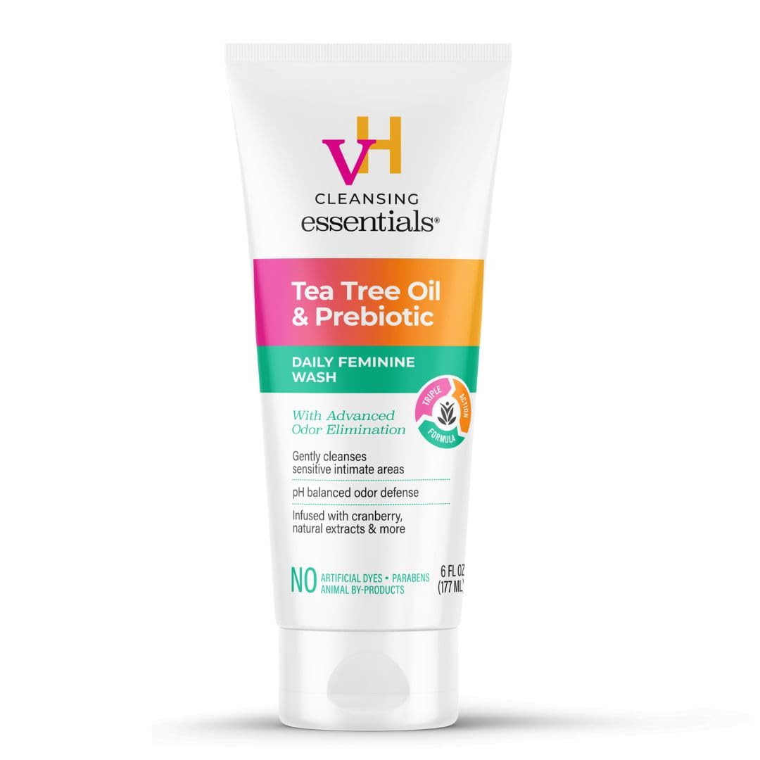 vH essentials , Ph Balanced Daily Feminine Wash, Tea Tree Oil &