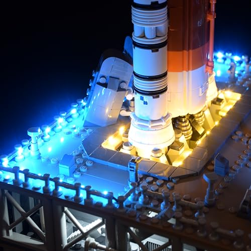 LightGo LED Lighting Kit for Lego 10341 NASA Artemis Space Launch System Building Set, 1200pcs DIY Space Shuttle Model Kit, Build Your Own, LED Lights (Remote Version) by LightGo - Image 5