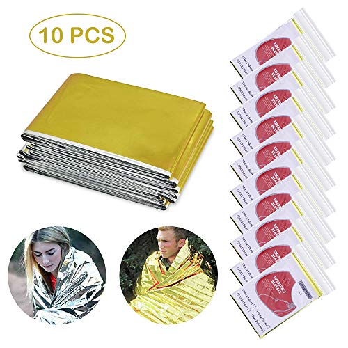 Coperte di Emergenza, Infreecs Coperta Termica | Coperta Isotermica, Protezione Calore Multiuso Coperta di Salvataggio per Pronto Soccorso, 210x160 cm(Confezione da 10)