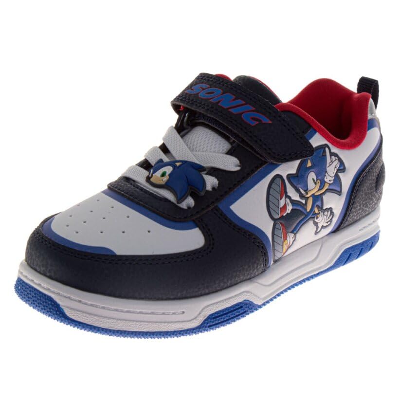 Image of Sonic The Hedgehog Boys Shoes Slipon Athletic Tennis Sneakers for Kids