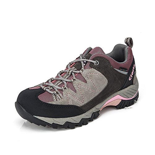 Clorts Women's Hiking Shoe Waterproof Outdoor Backpacking Trekking Trail Shoe Purple HKL-806J US7