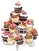 Cupcake Stand for Birthdays and Other Occasions 4 Tier Cupcake Holder for 23 Cupcakes and Desserts