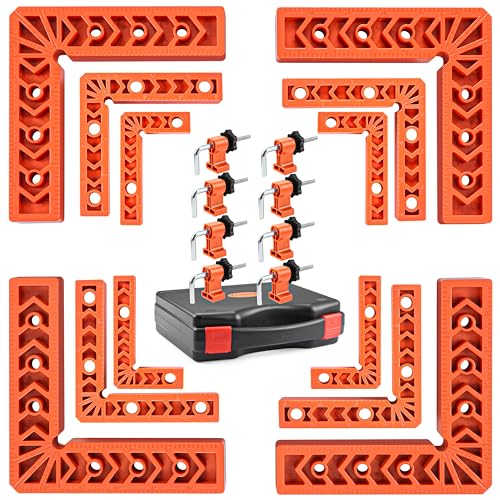 La Mejor Lista de Esquinas rectas disponible en línea. 42 Abrazadera de 90 grados, juego de cuadrados de posicionamiento de 12 (3 pulgadas, 4 pulgadas, 6 pulgadas), abrazadera de ángulo recto, abrazaderas de esquina, herramienta de...