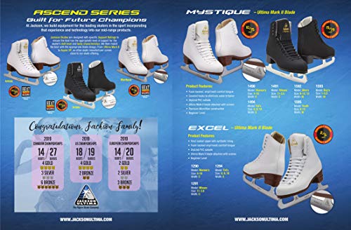 Jackson Ultima Mystique Js1592 / Figure Ice Skates For Men And Boys/Width: Medium/Size: Adult 9.5 Bundle With Guardog Skate Guards #TOP3
