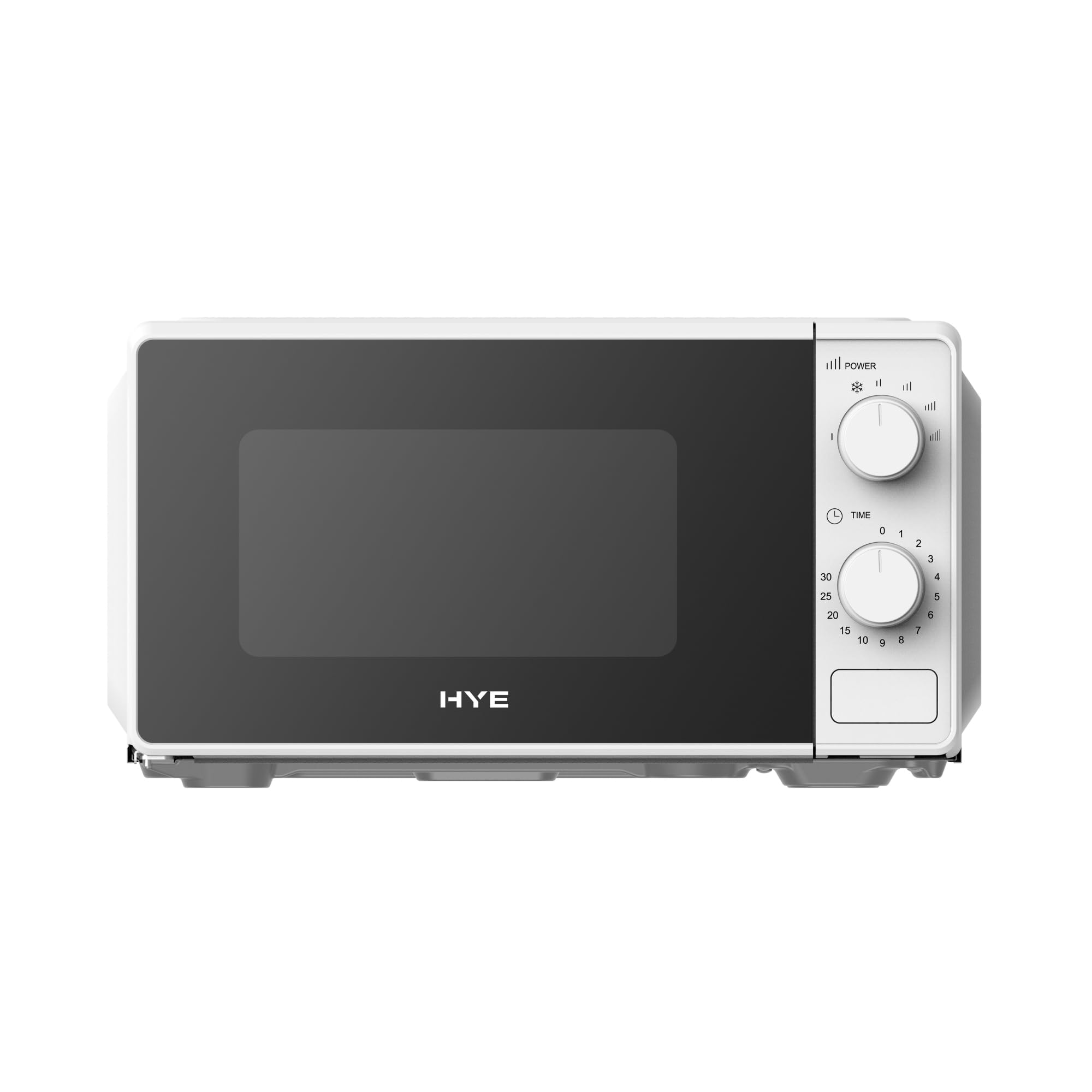 HYE Microwave - 20L 700W White Microwave Oven, Compact & Freestanding Design, Manual Controls, Preset Cooking Functions, Various Power Levels - SA01MM207W13