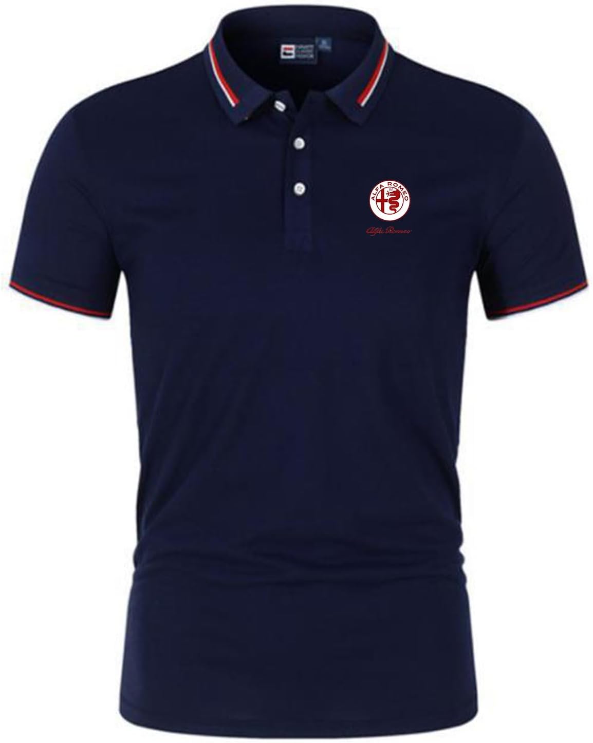 VVIEERVVIEER Men's Short Sleeve Golf Polo Shirt Fashion Al-fa Ro.meo Printed Moisture Wicking Sports Tops T-Shirt Summer Youth Gift-C||XXL