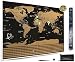 Scratch Off Travel World Map by Banjali Travel with Country Flags - Frameable Poster - Includes a Guitar Pick, Pen Scratcher and Tube - 33 x 24 inches