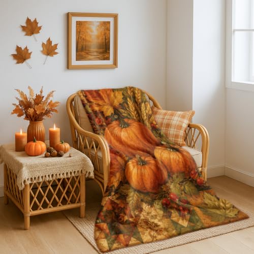 Couverture de lit peluche orange et compacte : idéal grand plaid canapé esthétique