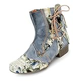  TMA Damen Stiefeletten 6186 Blaugrau 39