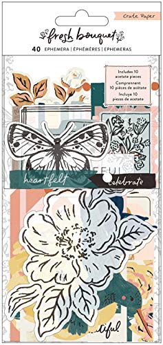 Crate Paper Troquel de epeméme de boquiet fresco, Cartulina y Acetato, talla única