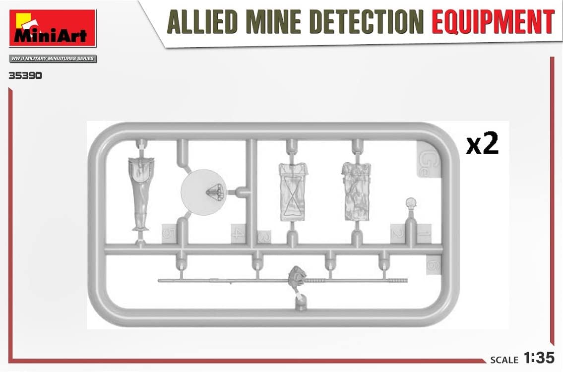 Miniart 35390 - 1/35 Allied Mine Detection Equipment Scale Model kit