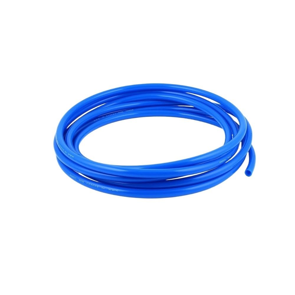 Sylale Blue 5 Meters Pu Polyurethane Tube 8Mm Od 5Mm Id Orange Pneumatic System Hose(Blue)