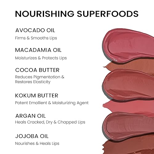 Image of LAMIOR Boy Trap Whipped Velvet Liquid Lipstick: Matte,Transfer-Proof,12+ Hour Wear|Hydrating,Blurring Full Coverage,Lightweight|Enriched with Avocado & Jojoba Oil|Vegan|Pack of 3 - 15 ml Each