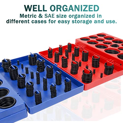 826Pcs O Ring Assortment Kit In 32 Sizes With 4 Hooks Tools,Metric O Rings Gaskets Kit For Automotive Faucet Plumbing Repair Or Sealing #TOP1