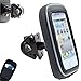 AccessoryBasics 360° Swivel Smartphone Bike Motorcycle Handlebar Mount w/Detachable Water Resistant 3D Touch Enable Case for iPhone 11 Pro XR XS MAX X 8 Galaxy S10 Note (Fits pole/bar up to 1.4 inch