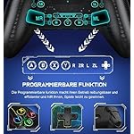 Switch Controller - Kabellos Controller für Switch/Lite/OLED Konsole - Switch Controller mit Cooles RGB Look, Programmierbare/Turbo/Aufwachfunktion, Präzise Joysticks, Dual Motors Vibration – Bild 3