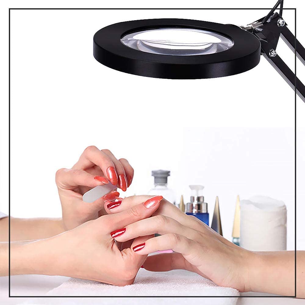 Clip a braccio lungo pieghevole a LED leggera Protezione per gli occhi Luce per libro da lettura USB Clip a LED Luce di manutenzione elettronica/Nero charitable