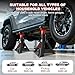 SENKEYFE 3 Ton (6,600 LBs) Jack Stands with Double Pin Locking,Rubber Cover and Large Foot Base,11