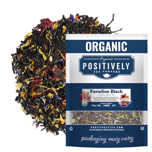 Image of Organic Positively Tea Company, Paradise Black Tea, Loose Leaf, 16 Ounce