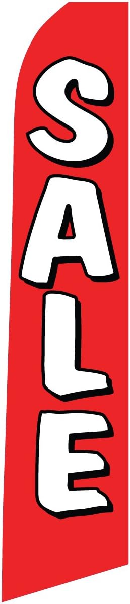 EZ Swooper Feather Flag Replacement, Polyester, (Sale, Red)