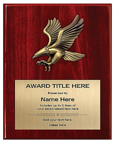 Personalized Plaque for Military - Custom Award for Retirement Gifts for Marines, Army, Navy, Airforce, National Guard and Veteran from United States USA Armed Forces - 8x10 Size