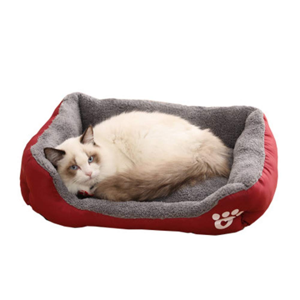 Lit pour chien Poméranie et Chihuahua rouge M - Fini le canapé plein de poils