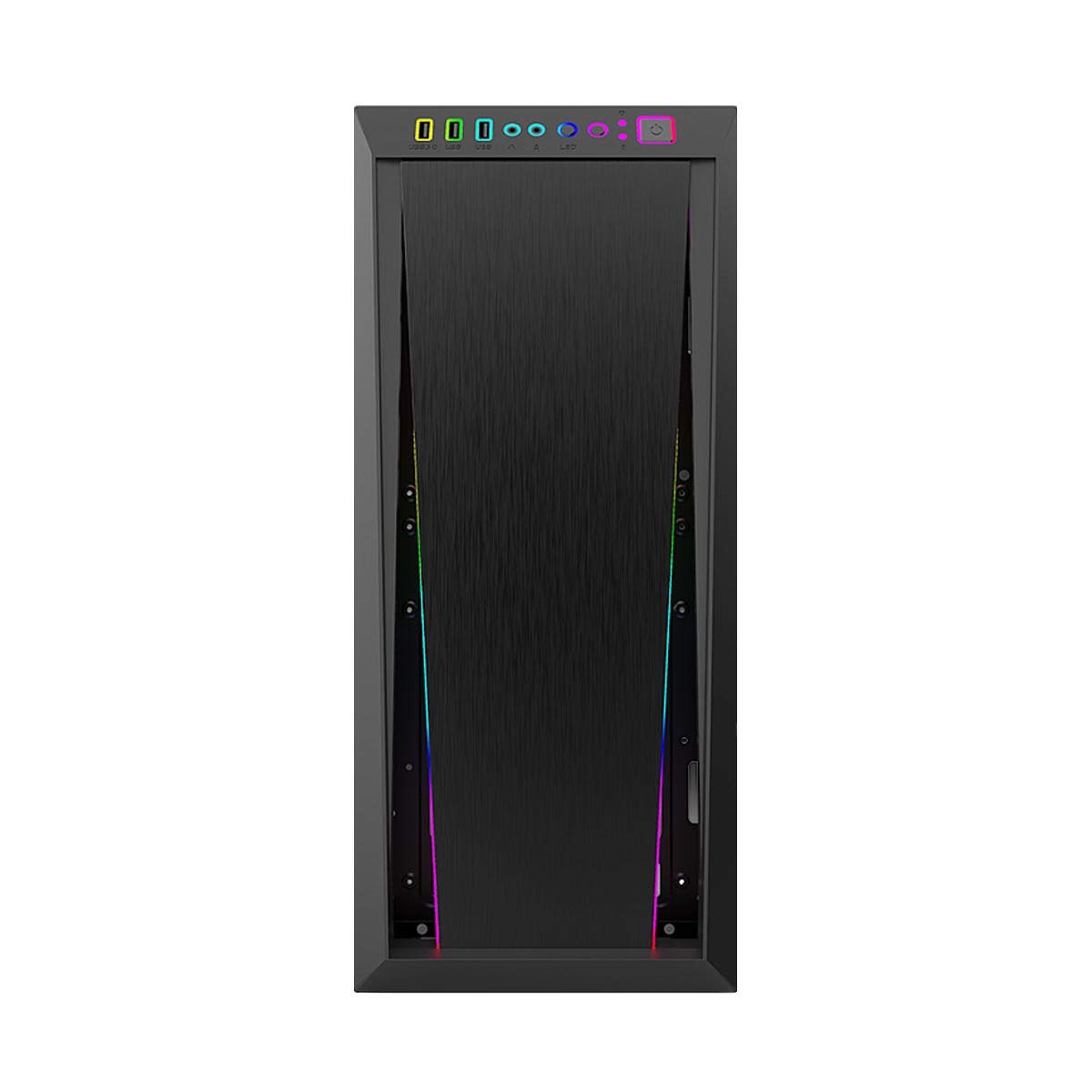 GAMDIAS Caja Media Torre ATX Argus M2 RGB con Panel acristalado (Negro)