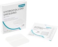 Vista 1 de Dimora Apósito hidrocoloide de 4 x 4 pulgadas, parches autoadhesivos estériles y capa de contacto de heridas de silicona Dimora para heridas