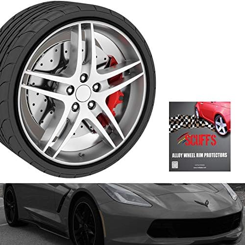 RIM SCUFF BLACK (4wheels) / SET of 4 / Fits Wheels up to 22"