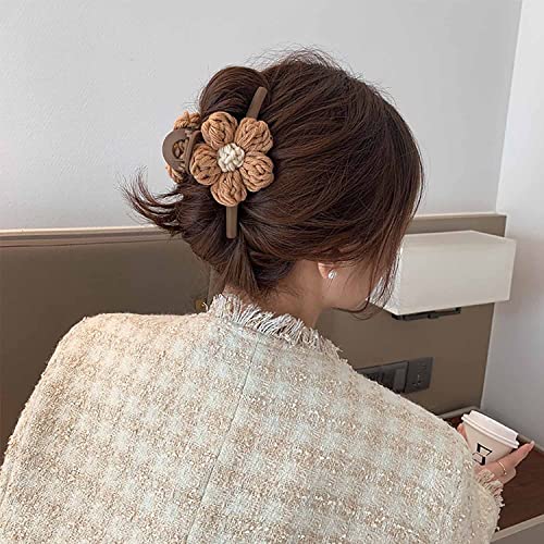 2 Pinzas para el Cabello con Diseño Trenzado y Flor miniatura 6