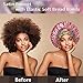 4 Pack Satin Bonnet Silk Bonnet for Sleeping Women, Hair Sleep Bonnets for Women, Wide Soft Band Sleep Cap for Curly Hair Braids