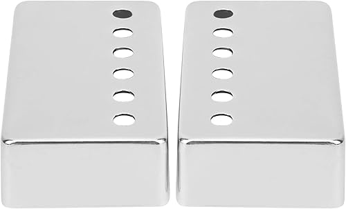 Miniatura 6 de Keenso 2 piezas de carcasa de pastilla de guitarra eléctrica, cubierta de pastilla de guitarra LP Humbucker de 1.969 in y 2.047 in, accesorios de
